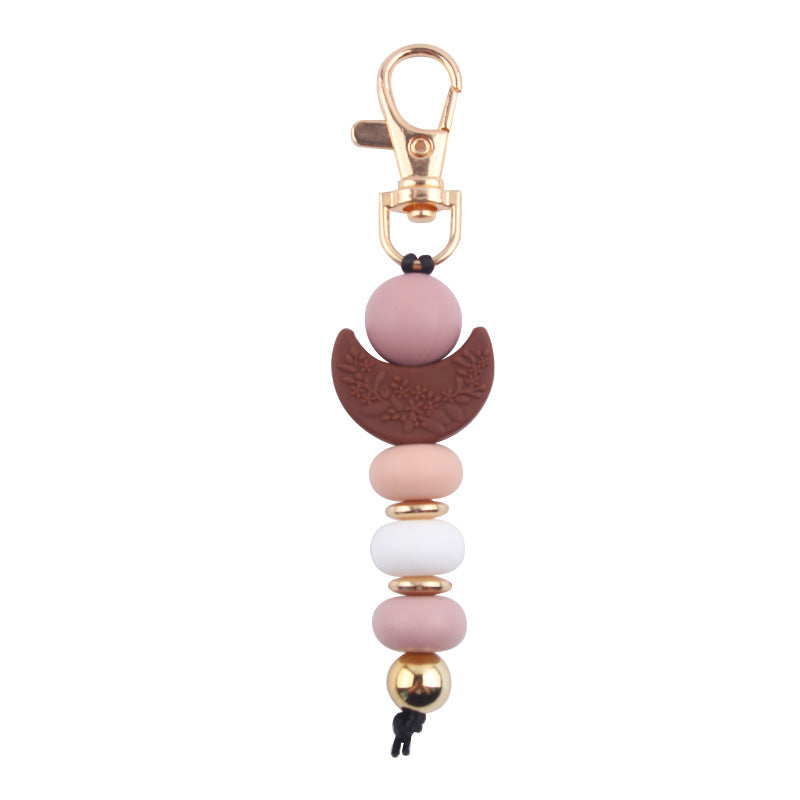 Wholesale Cartoon Moon Love Silicone Bead Key Bin